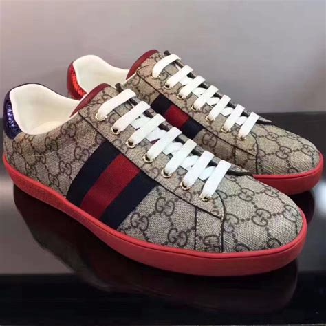 gucci white and red shoes|original Gucci sneakers.